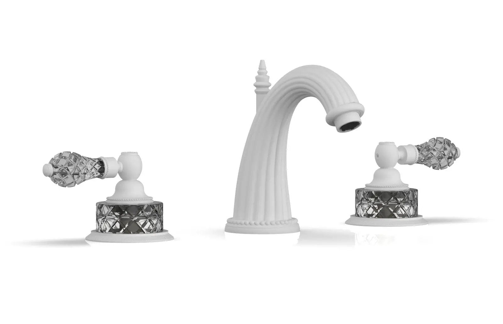 Phylrich REGENT CUT CRYSTAL Widespread Faucet Cut Crystal Lever Handles by Phylrich