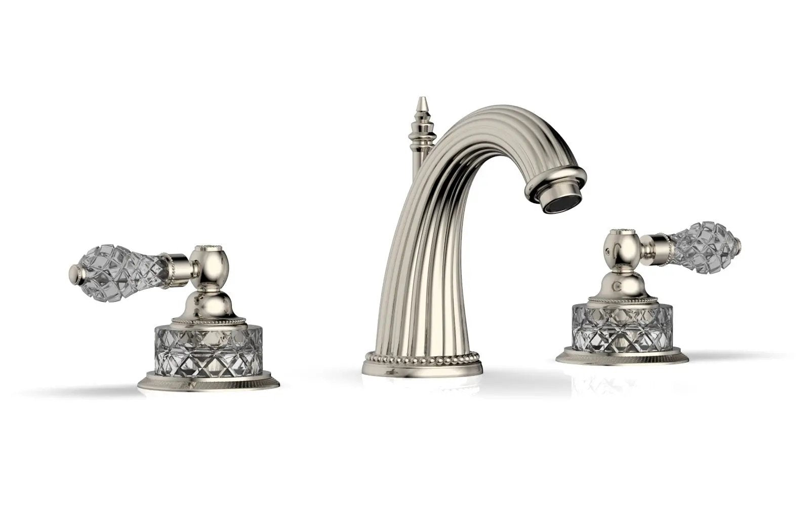 Phylrich REGENT CUT CRYSTAL Widespread Faucet Cut Crystal Lever Handles by Phylrich