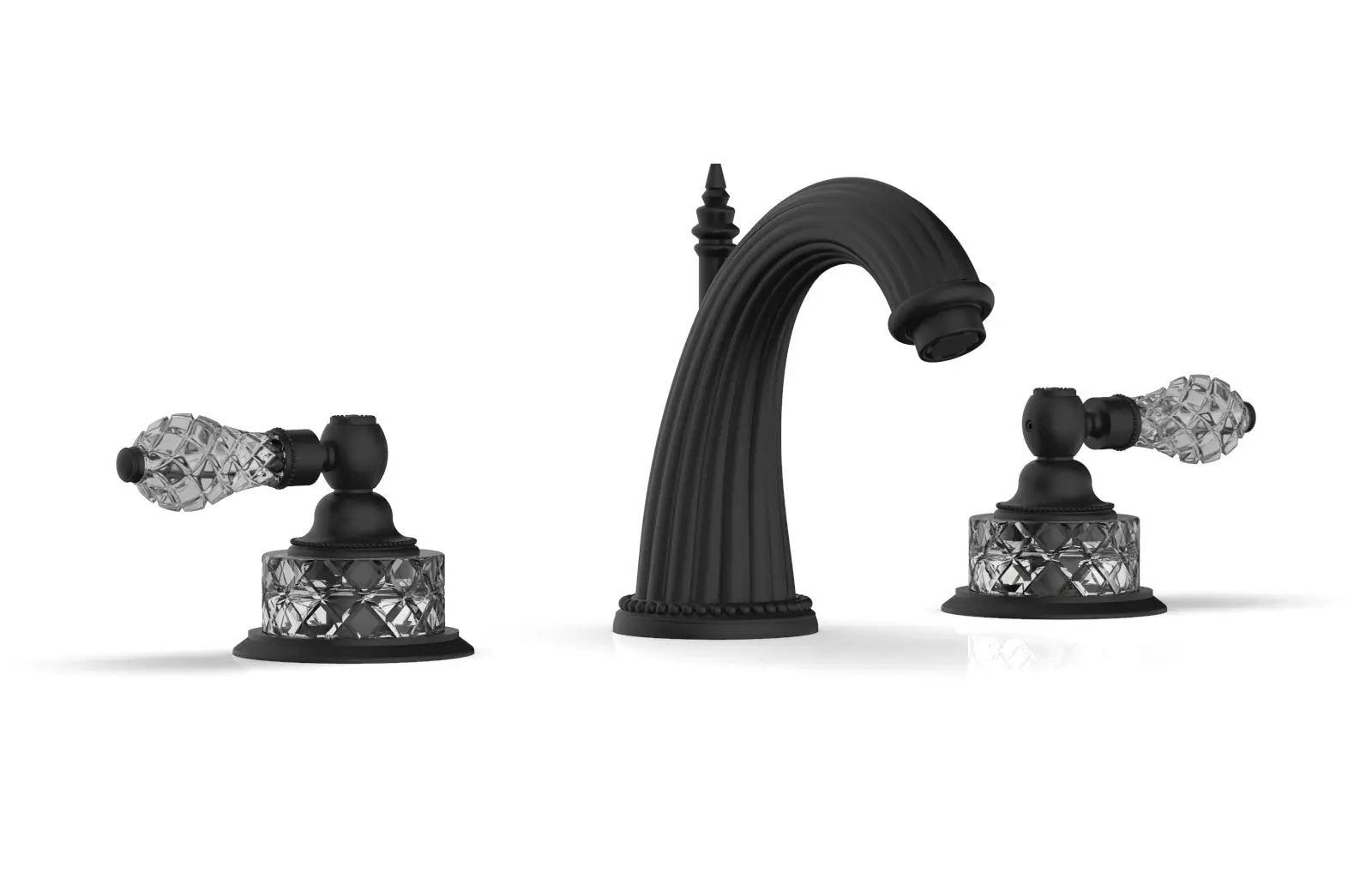 Phylrich REGENT CUT CRYSTAL Widespread Faucet Cut Crystal Lever Handles by Phylrich