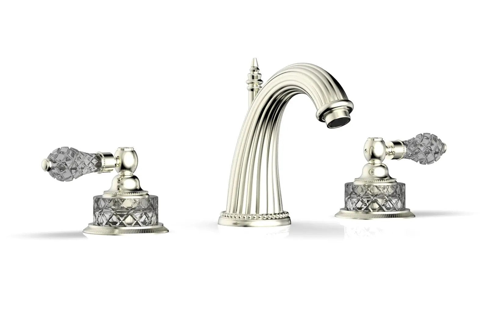 Phylrich REGENT CUT CRYSTAL Widespread Faucet Cut Crystal Lever Handles by Phylrich