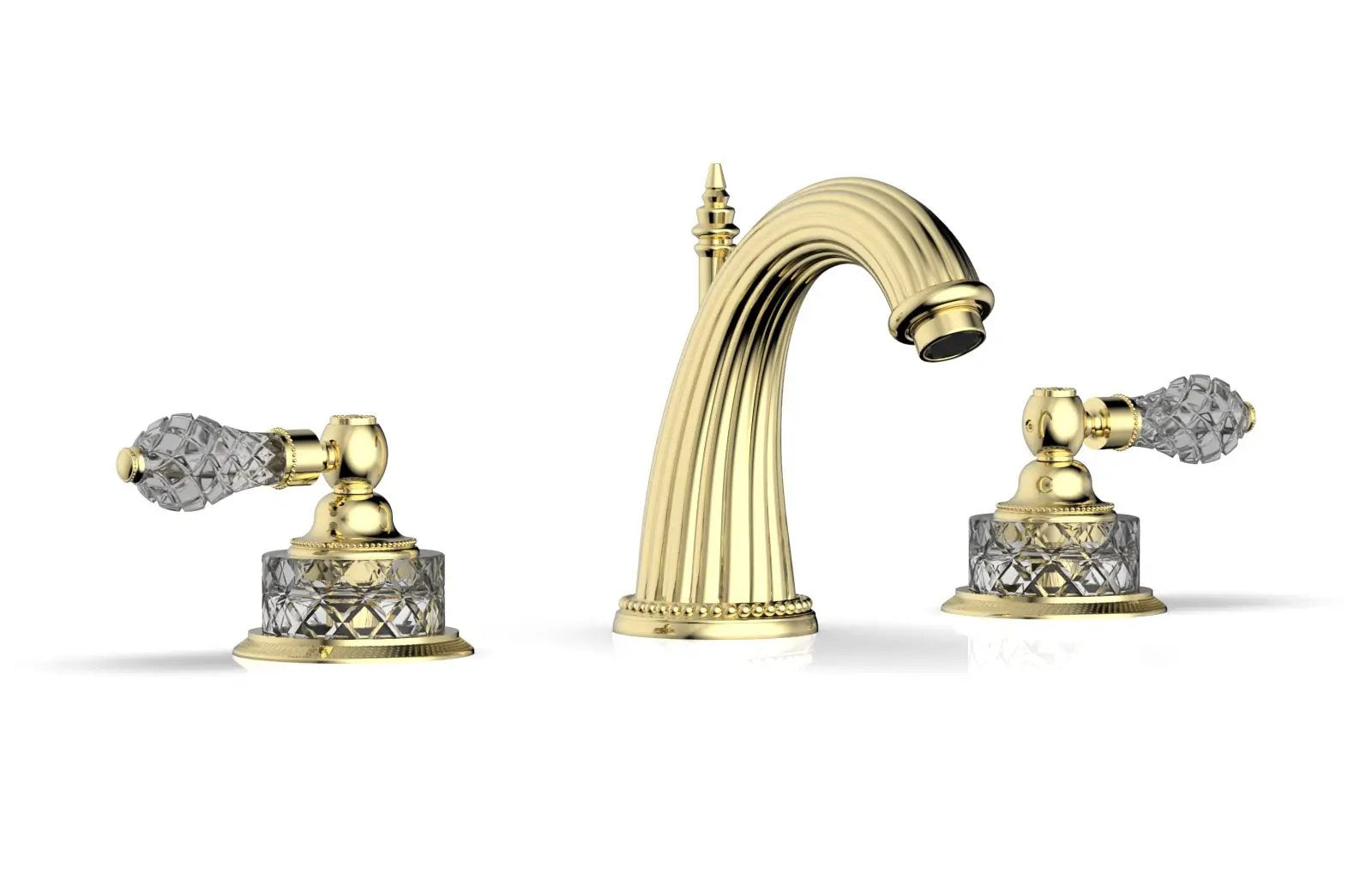 Phylrich REGENT CUT CRYSTAL Widespread Faucet Cut Crystal Lever Handles by Phylrich