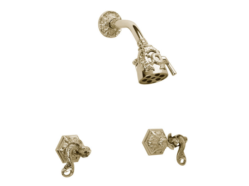 polished chrome shower set