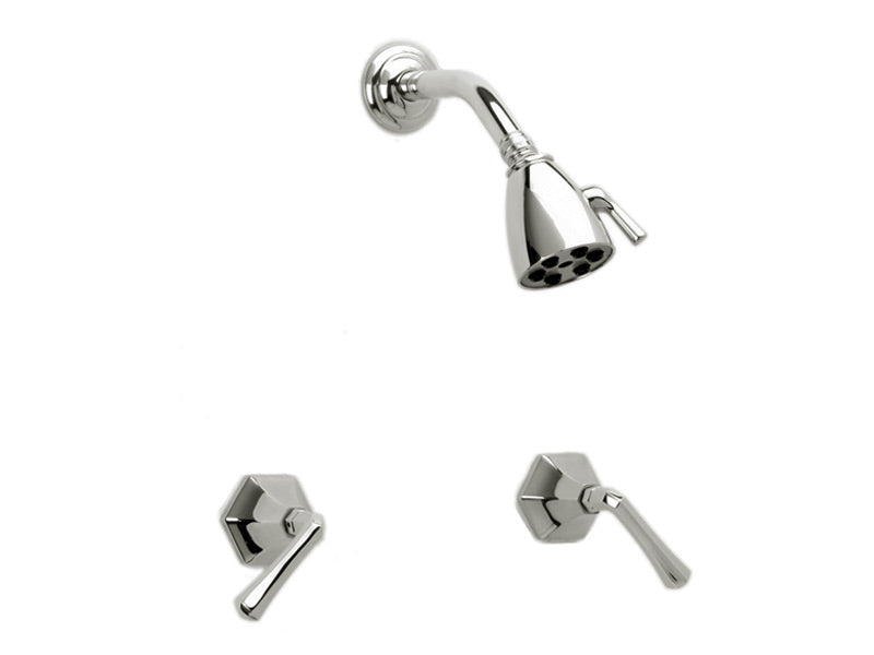 polished chrome shower set