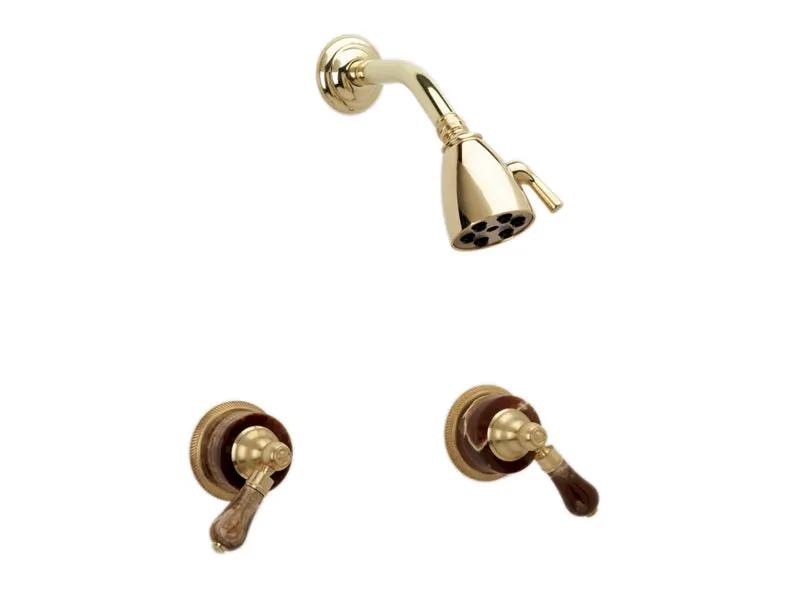 polished chrome shower set