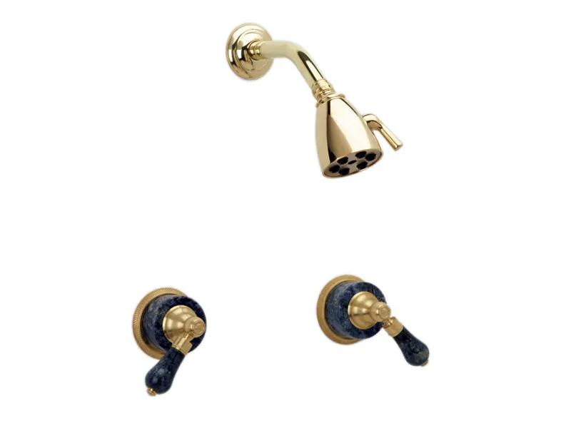 polished chrome shower set