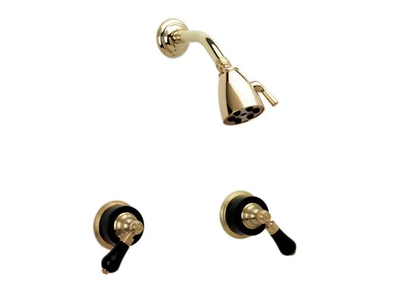 polished chrome shower set