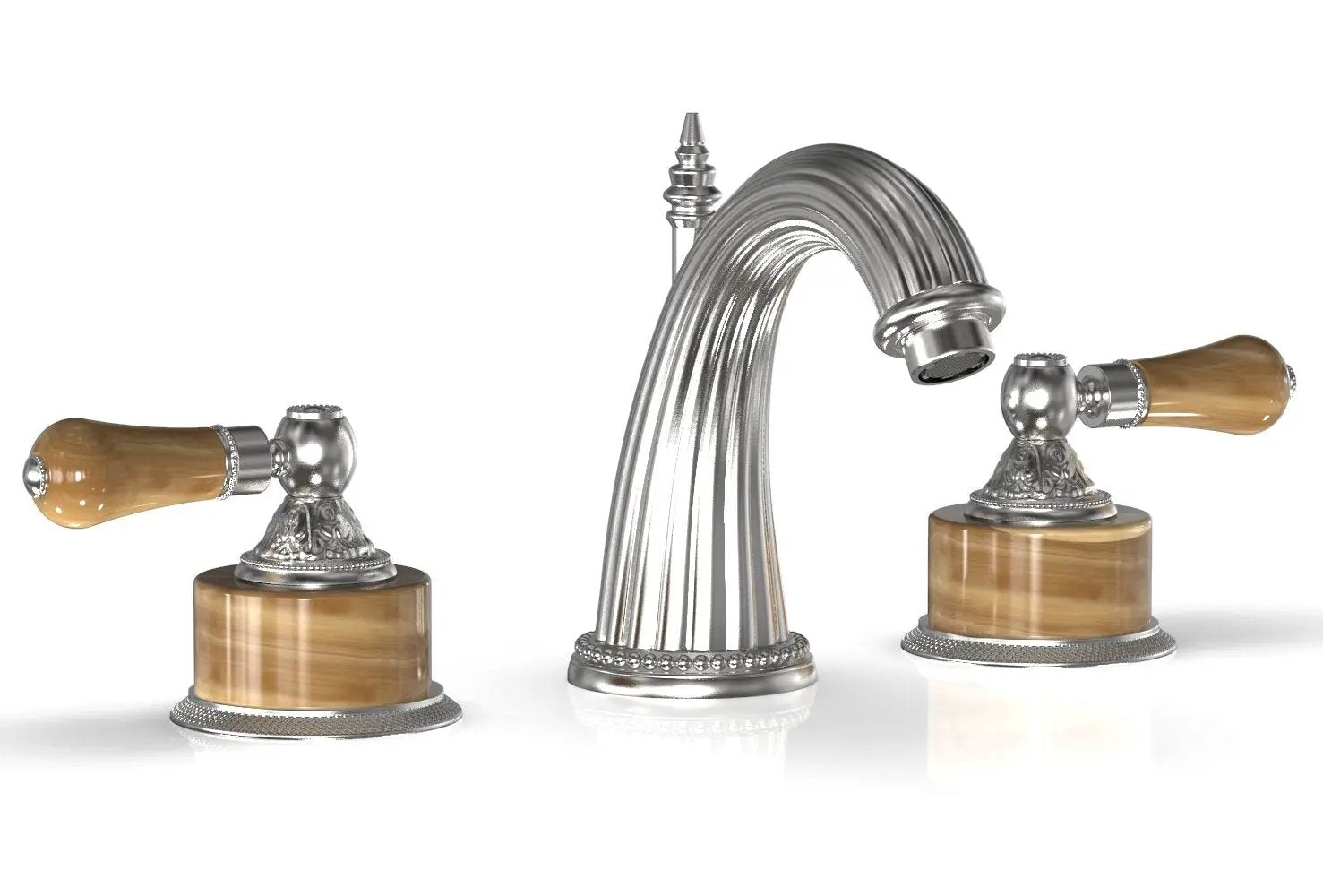 Phylrich VERSAILLES Widespread Faucet - Montaione Brown Onyx by Phylrich