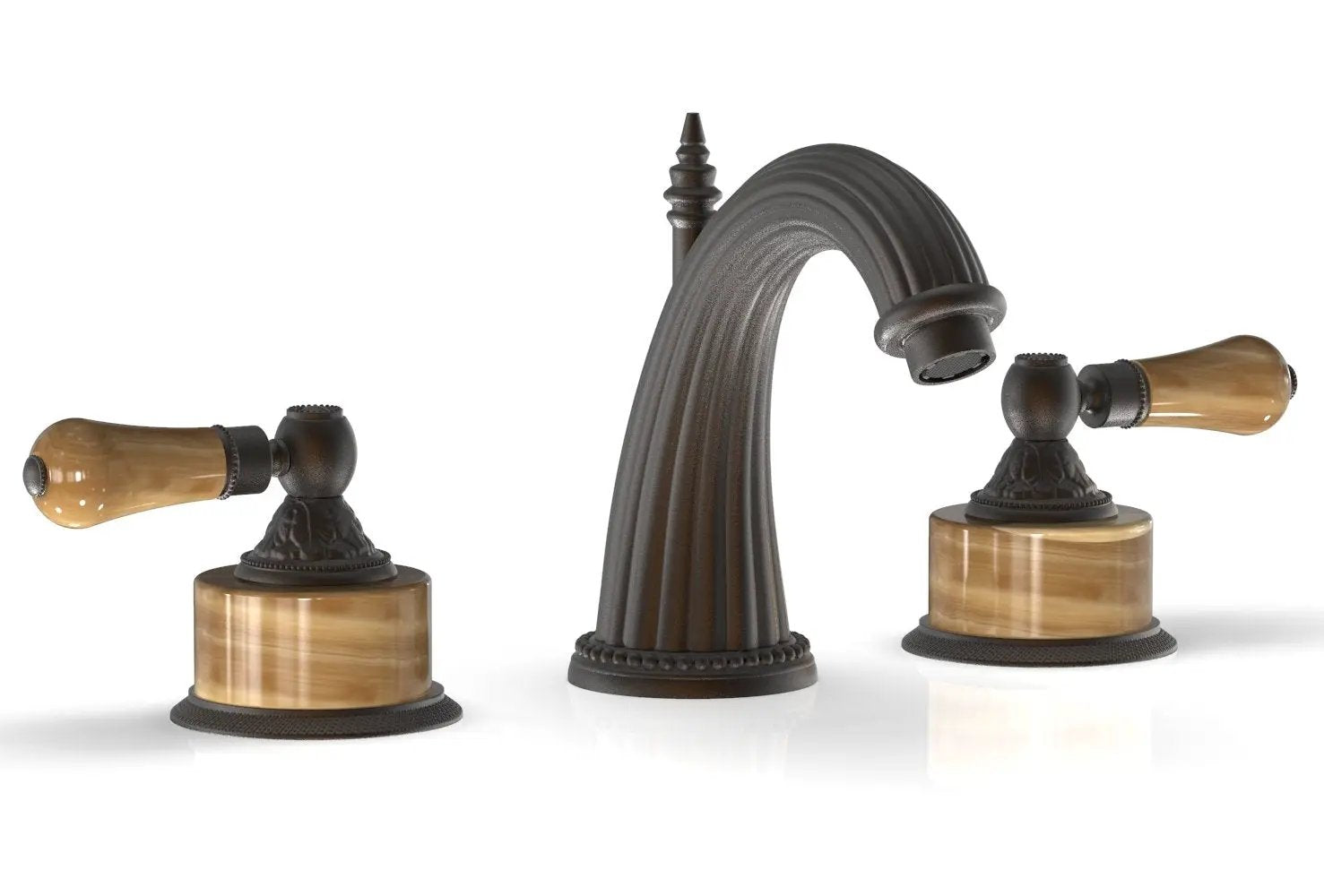 Phylrich VERSAILLES Widespread Faucet - Montaione Brown Onyx by Phylrich