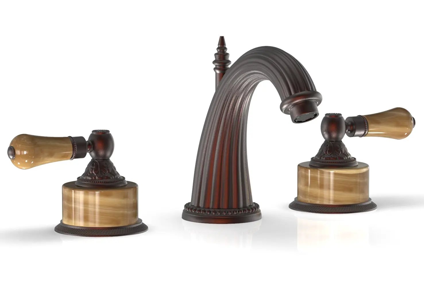 Phylrich VERSAILLES Widespread Faucet - Montaione Brown Onyx by Phylrich