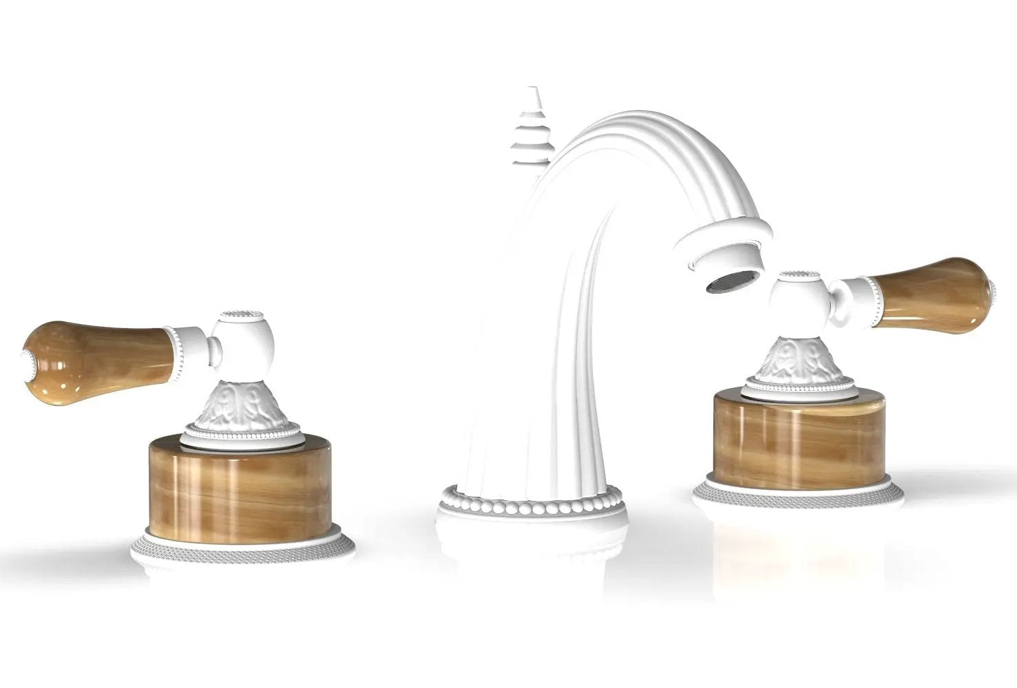 Phylrich VERSAILLES Widespread Faucet - Montaione Brown Onyx by Phylrich