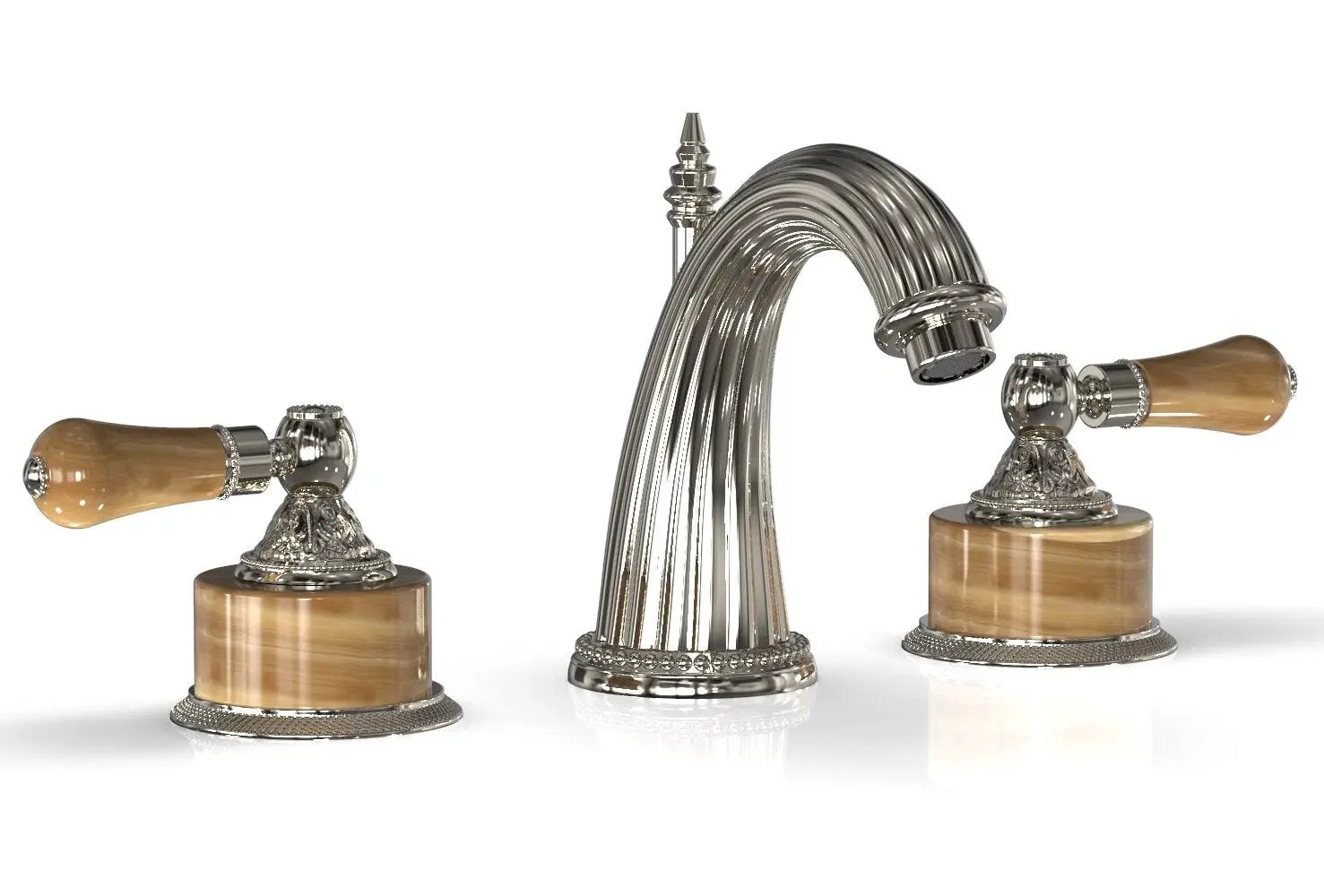 Phylrich VERSAILLES Widespread Faucet - Montaione Brown Onyx by Phylrich