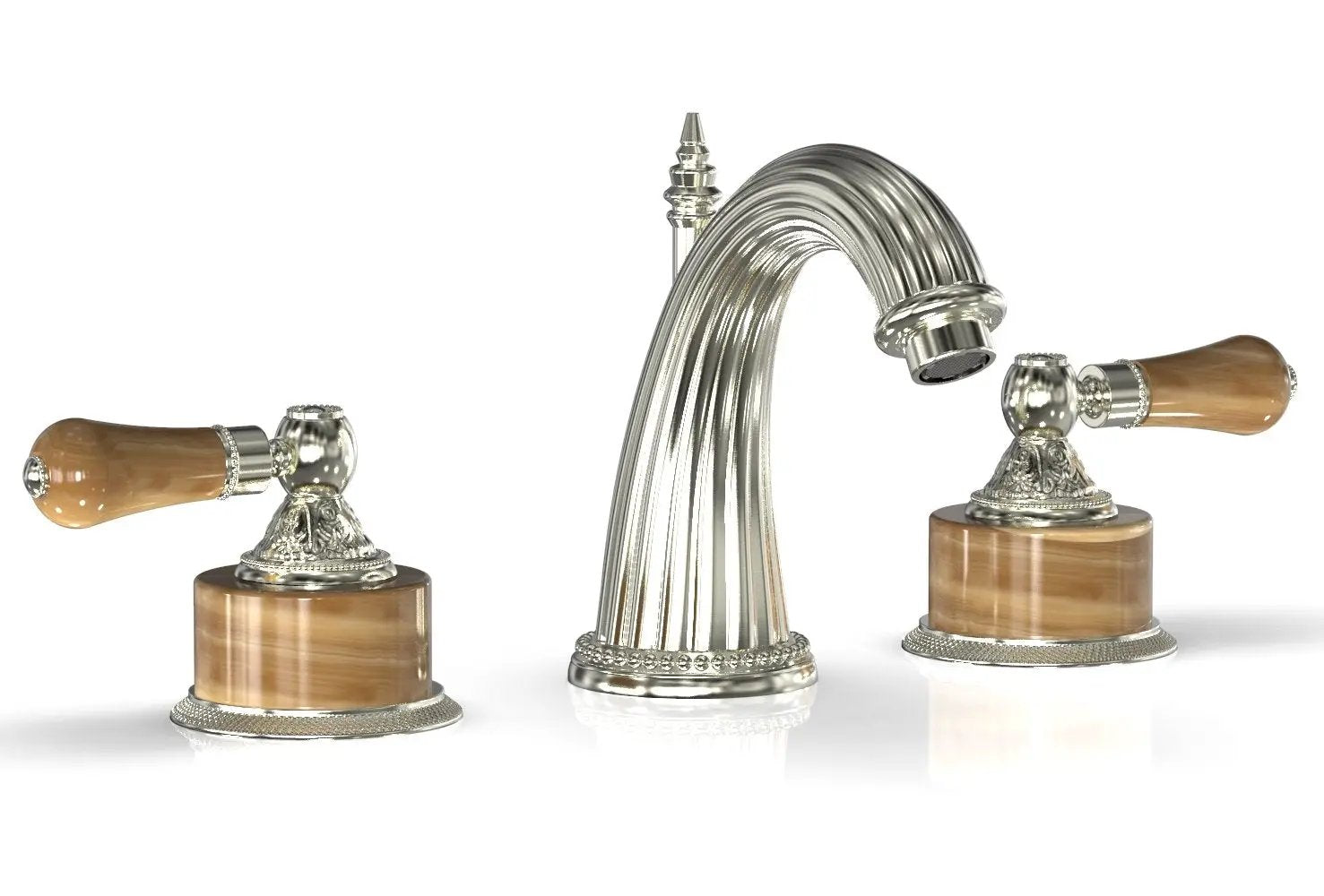 Phylrich VERSAILLES Widespread Faucet - Montaione Brown Onyx by Phylrich