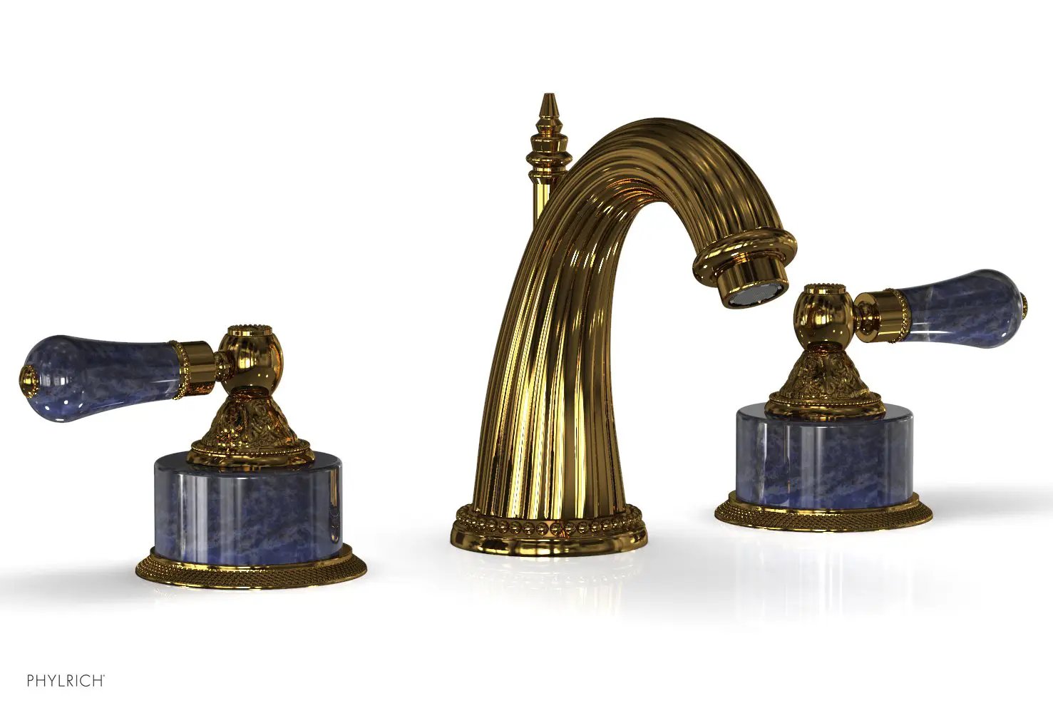 Phylrich VERSAILLES Widespread Faucet - Bleu Sodalite by Phylrich