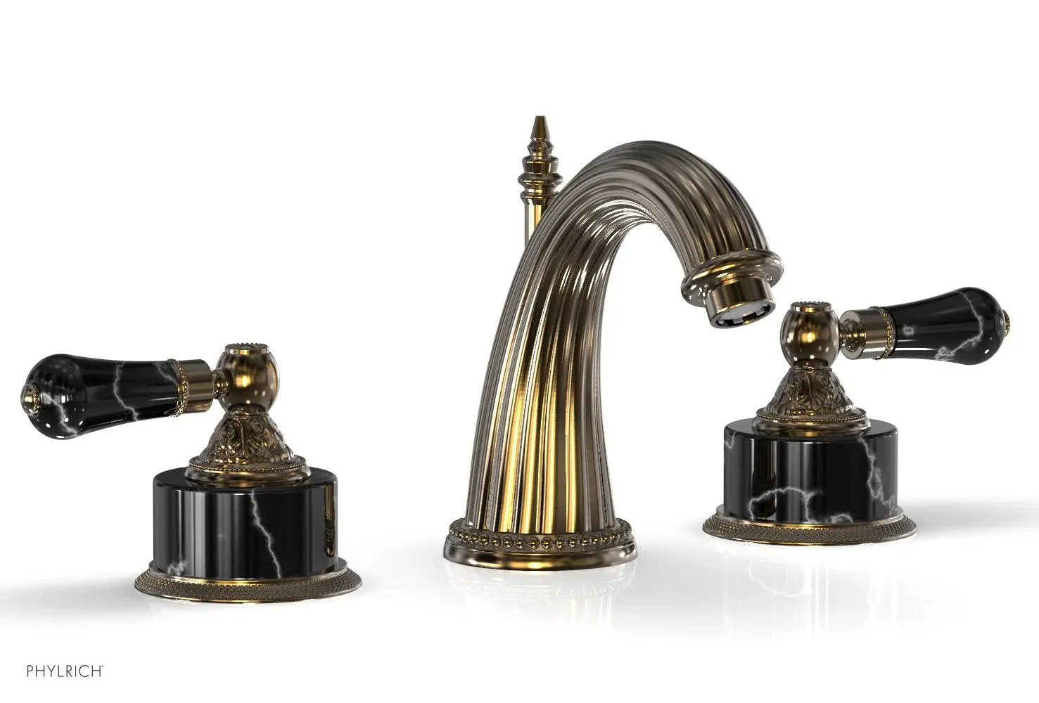 Phylrich VERSAILLES Widespread Faucet - Frienze Black Onyx by Phylrich