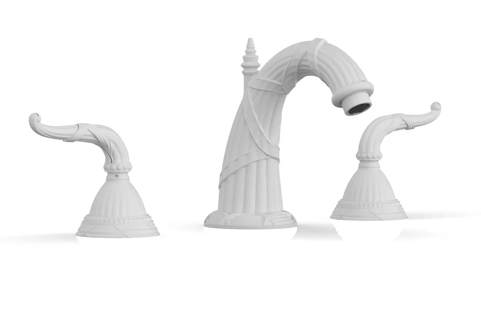 Phylrich RIBBON & REED Widespread Faucet 6-3/8" High Spout Lever Handles by Phylrich