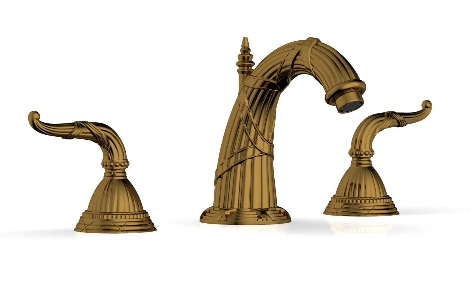 Phylrich RIBBON & REED Widespread Faucet 6-3/8" High Spout Lever Handles by Phylrich