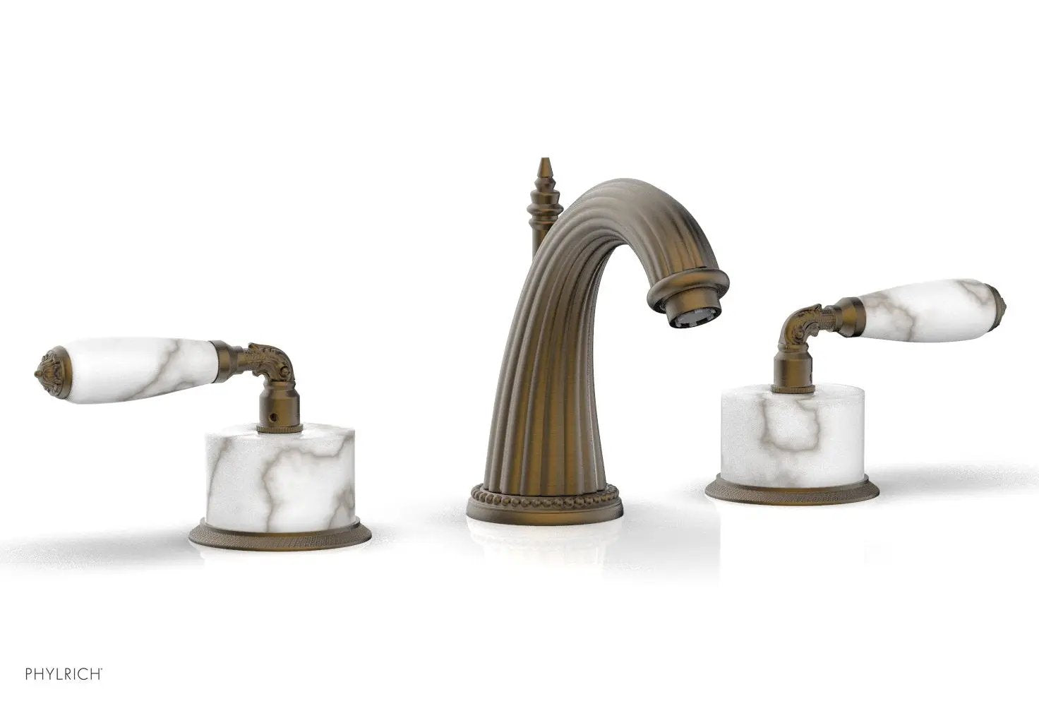 Phylrich VALENCIA Widespread Faucet White Marble by Phylrich