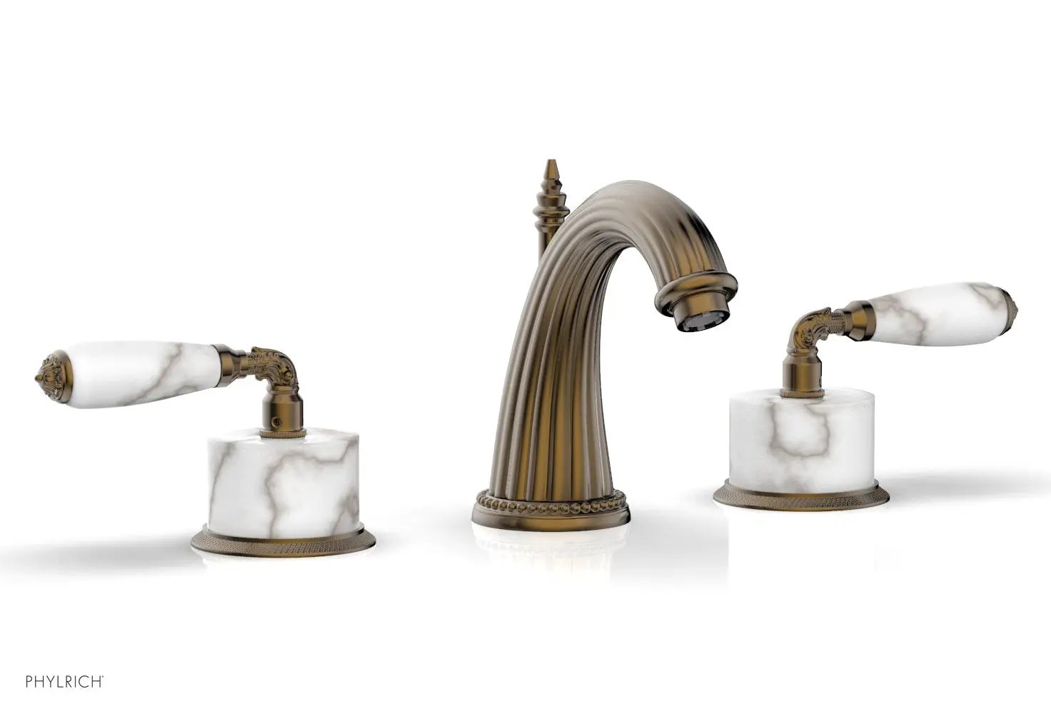 Phylrich VALENCIA Widespread Faucet White Marble by Phylrich