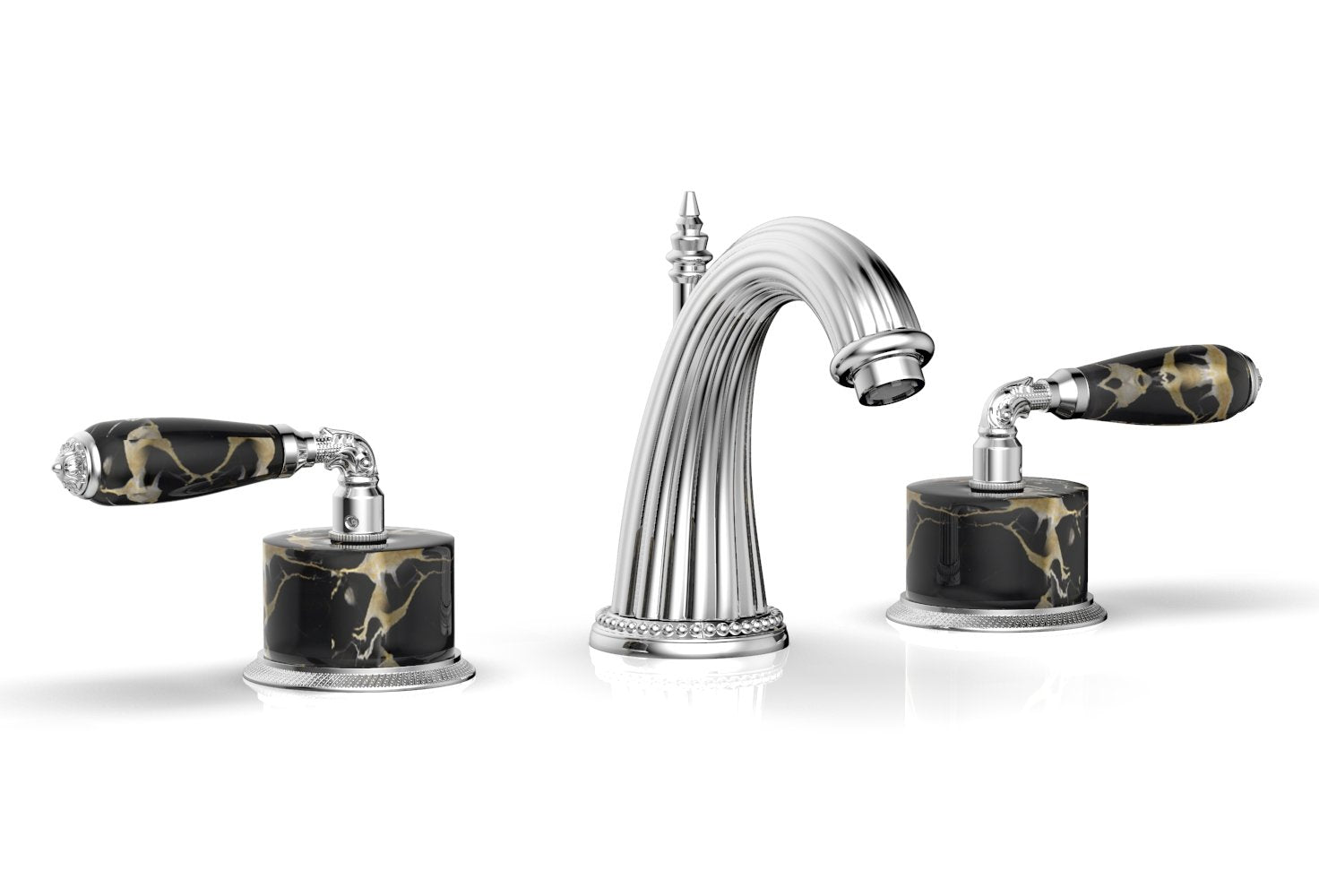 polished chrome faucet