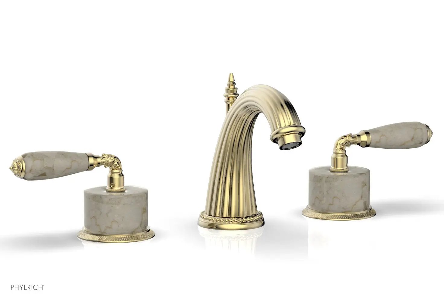 Phylrich VALENCIA Widespread Faucet Beige Marble by Phylrich