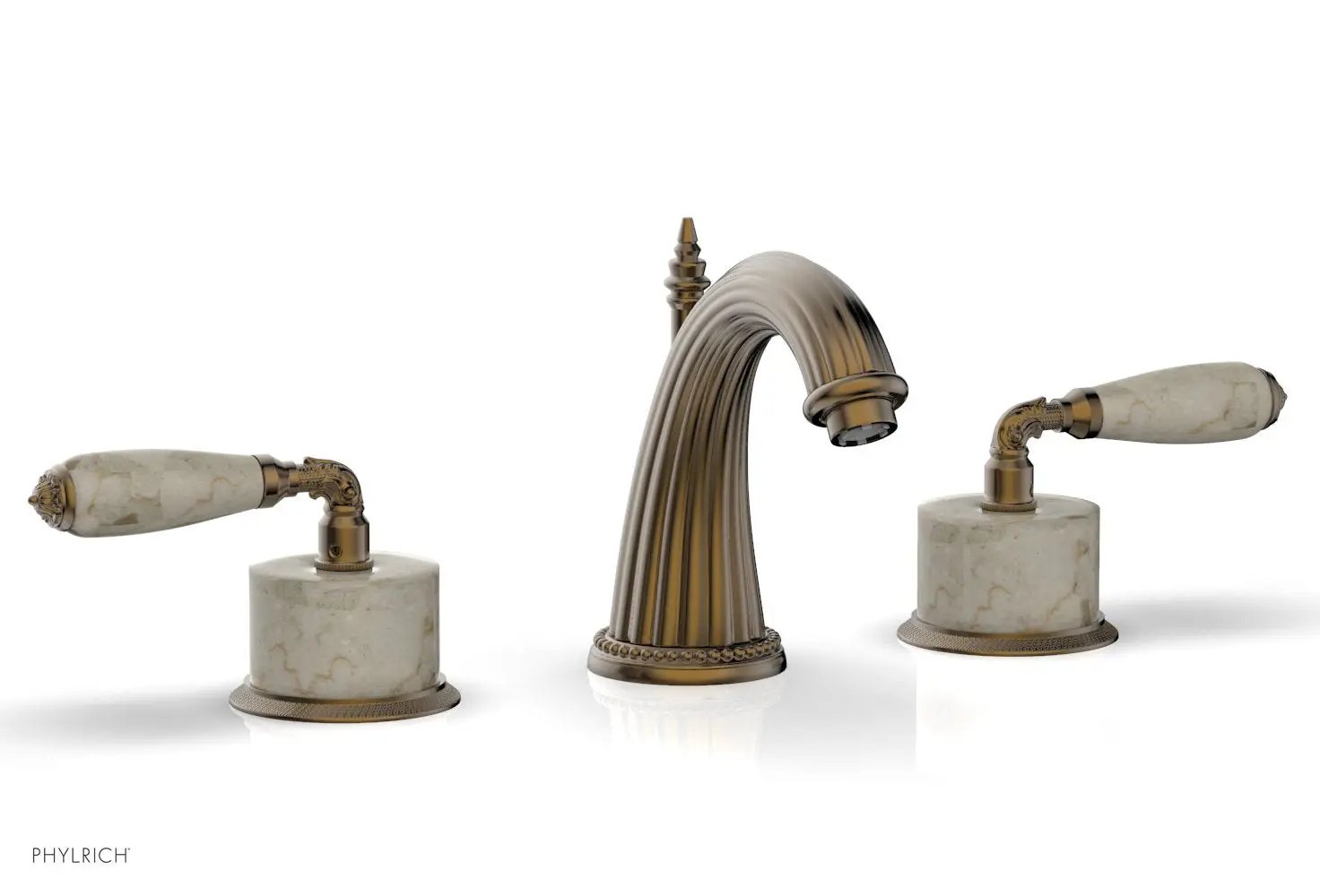 Phylrich VALENCIA Widespread Faucet Beige Marble by Phylrich