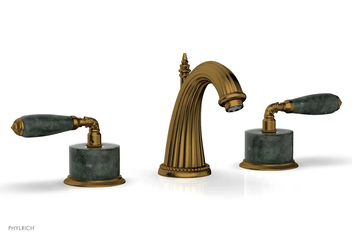 Phylrich VALENCIA Widespread Faucet Green Marble by Phylrich
