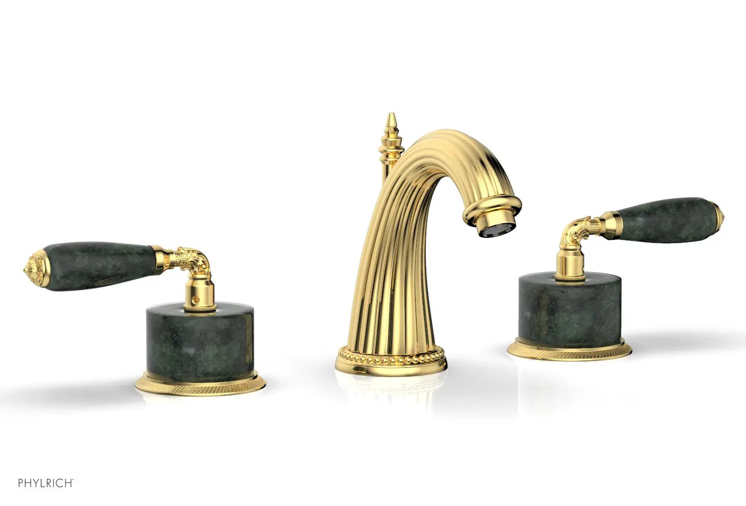 Phylrich VALENCIA Widespread Faucet Green Marble by Phylrich