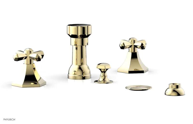 Phylrich LE VERRE & LA CROSSE Four Hole Bidet Set by Phylrich