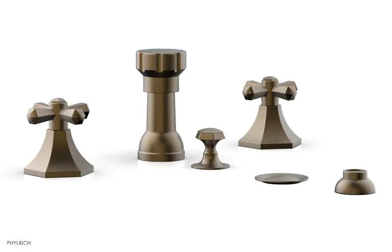 Phylrich LE VERRE & LA CROSSE Four Hole Bidet Set by Phylrich