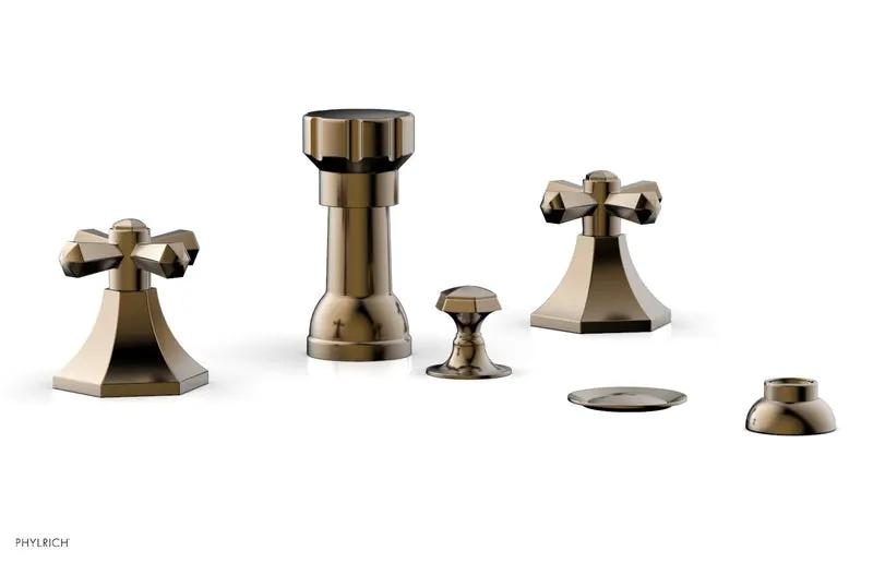 Phylrich LE VERRE & LA CROSSE Four Hole Bidet Set by Phylrich