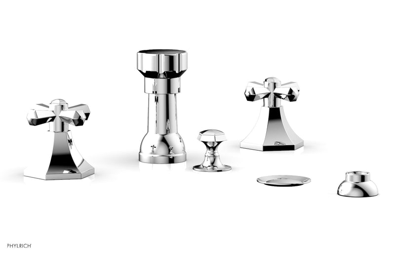 polished chrome bidet set