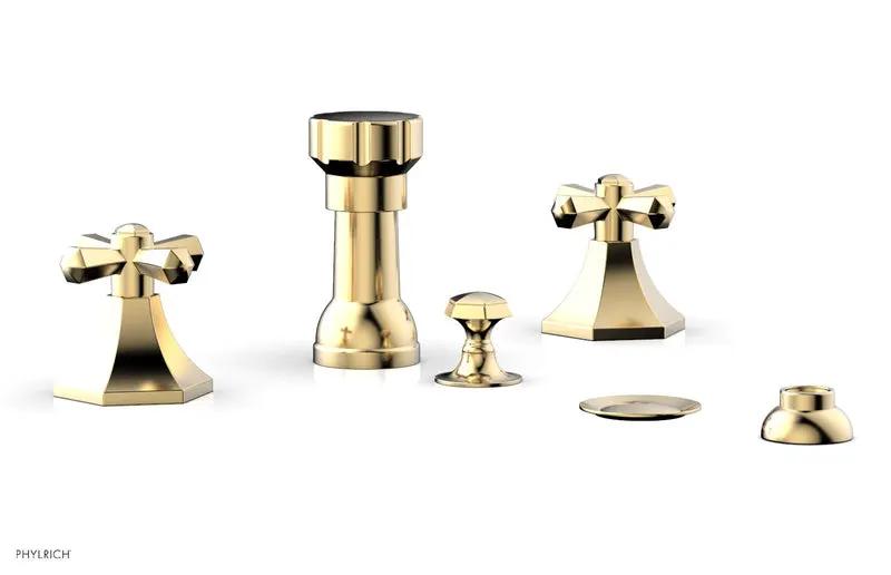 Phylrich LE VERRE & LA CROSSE Four Hole Bidet Set by Phylrich