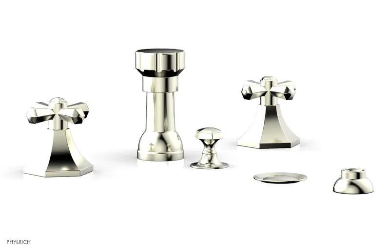 Phylrich LE VERRE & LA CROSSE Four Hole Bidet Set by Phylrich