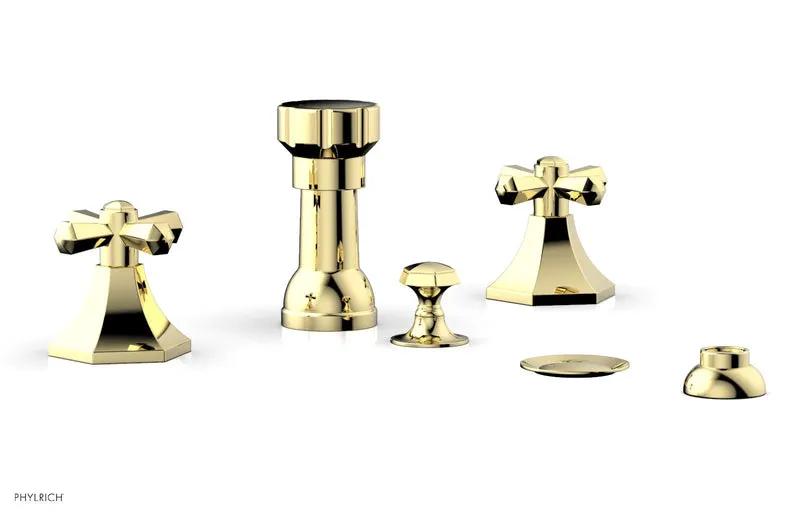 Phylrich LE VERRE & LA CROSSE Four Hole Bidet Set by Phylrich