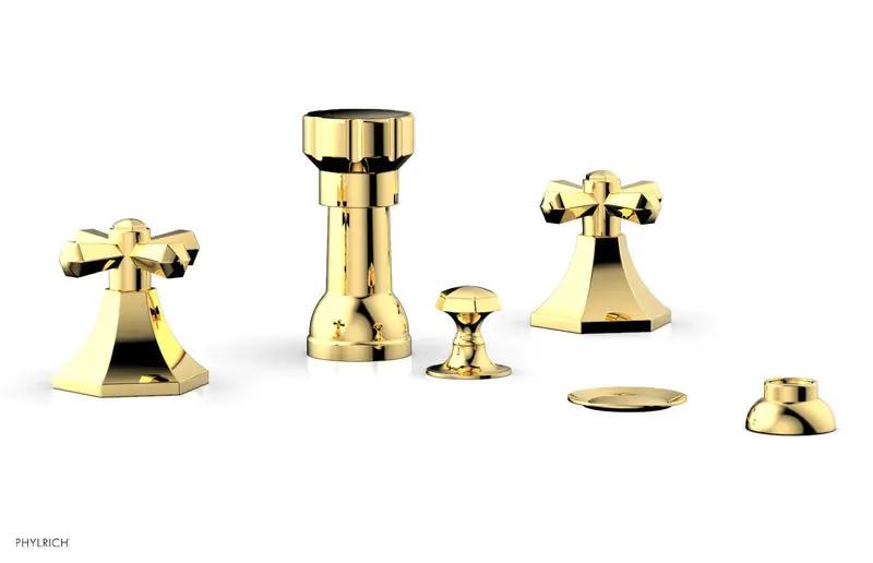 Phylrich LE VERRE & LA CROSSE Four Hole Bidet Set by Phylrich