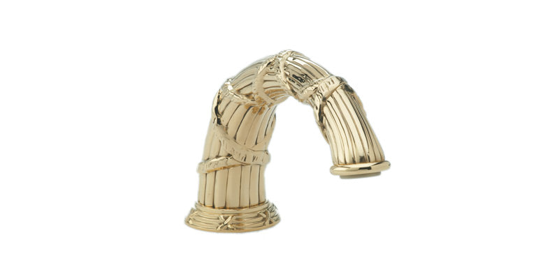 polished brass spout