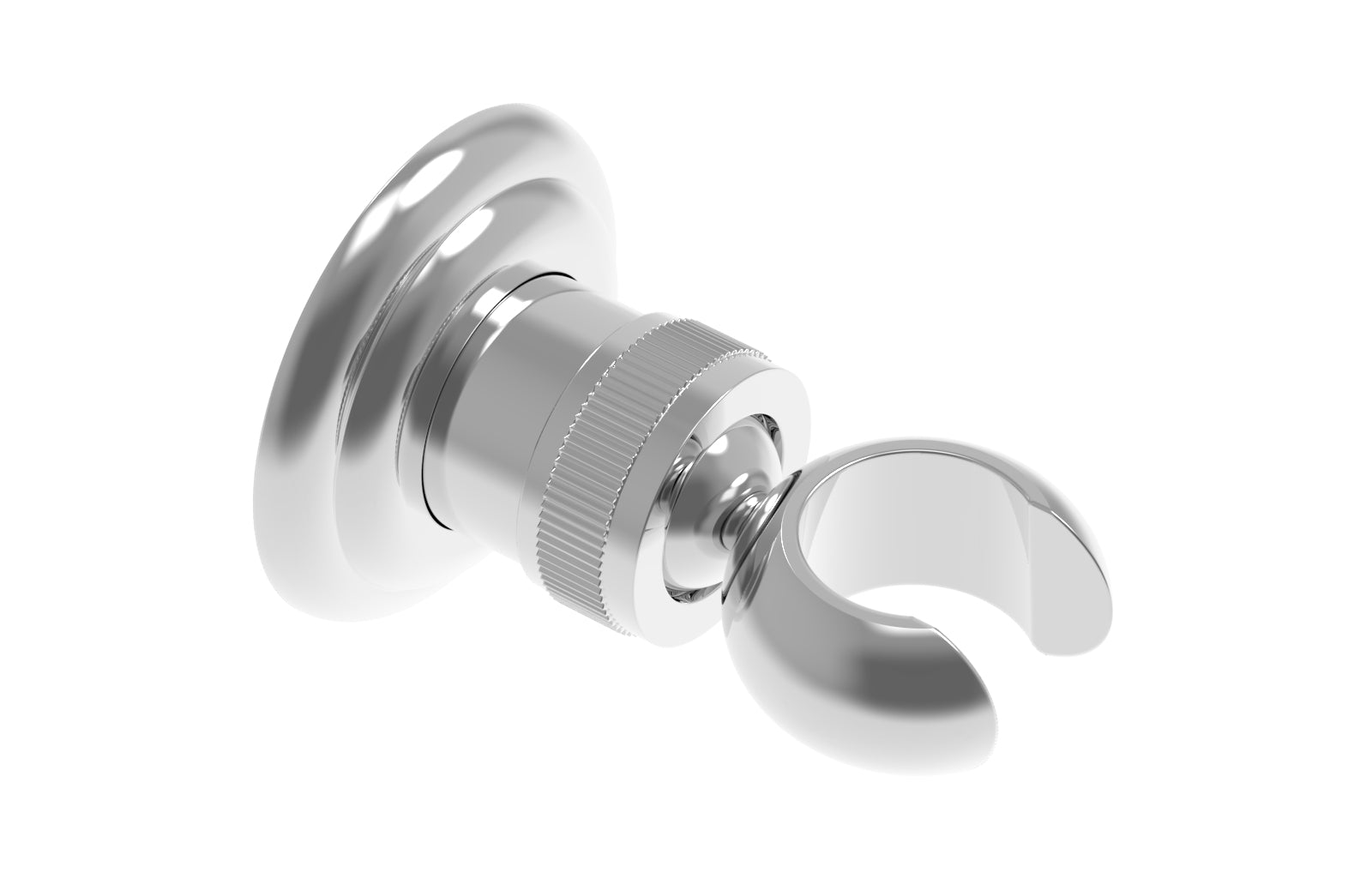 polished chrome wall bracket