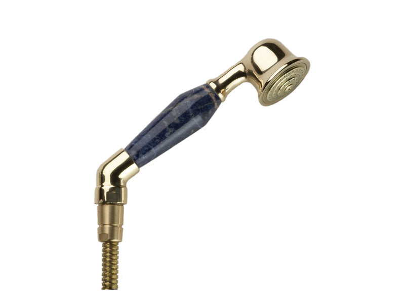 polished brass hand shower