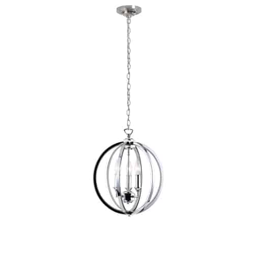 polished chrome pendants