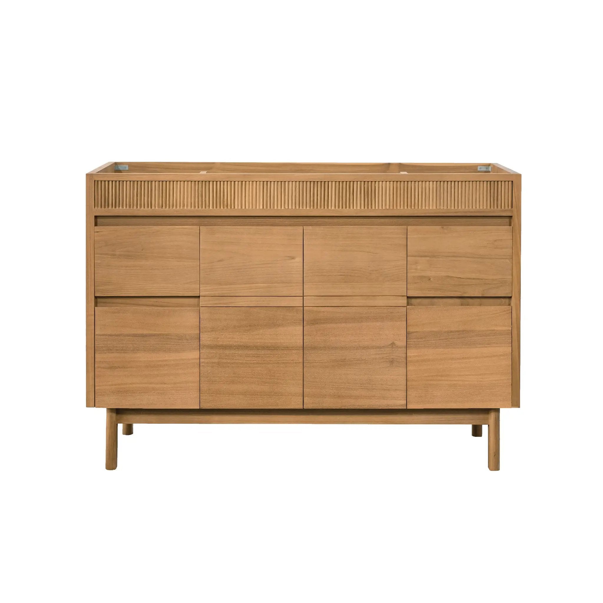 natural teak vanity base