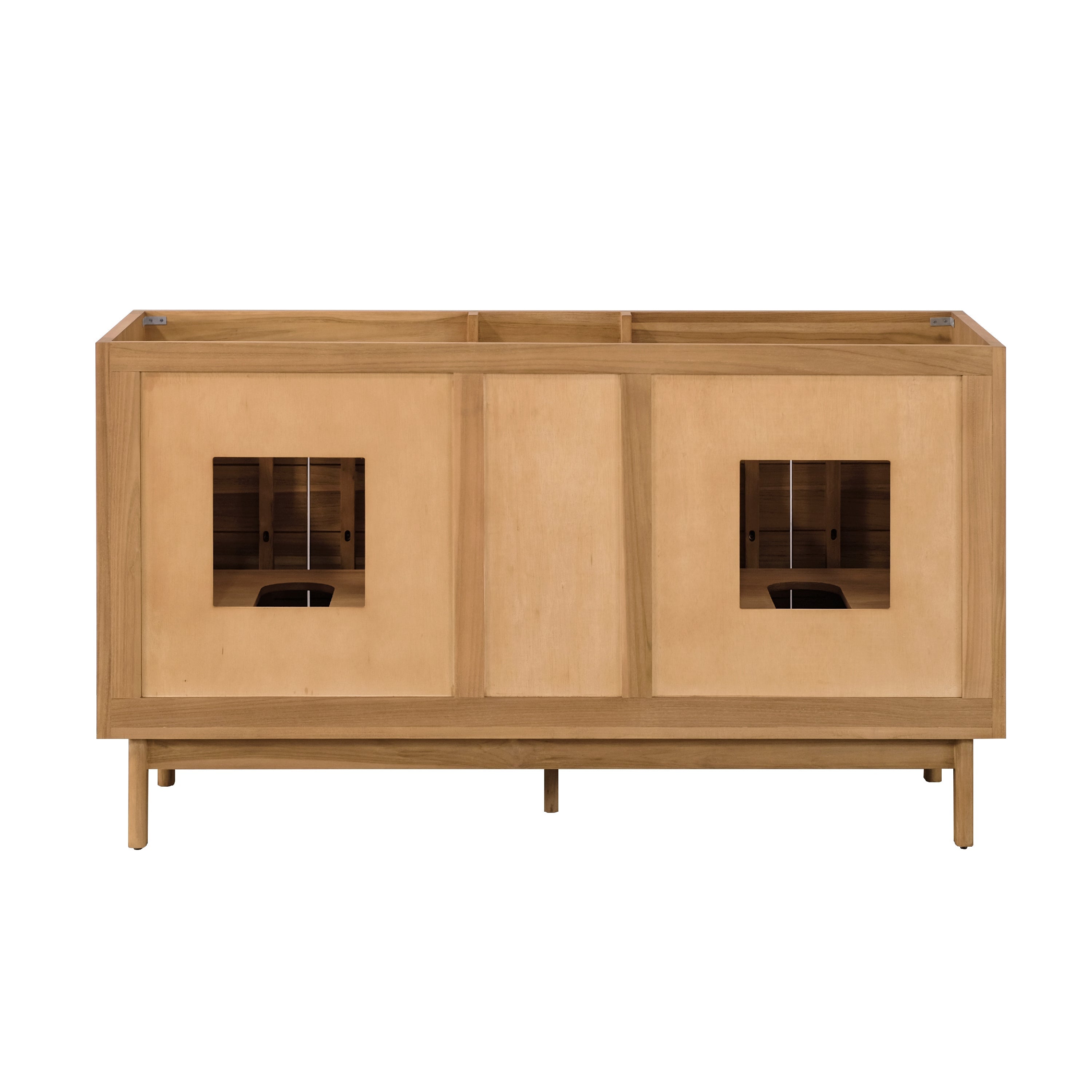 natural teak vanity base