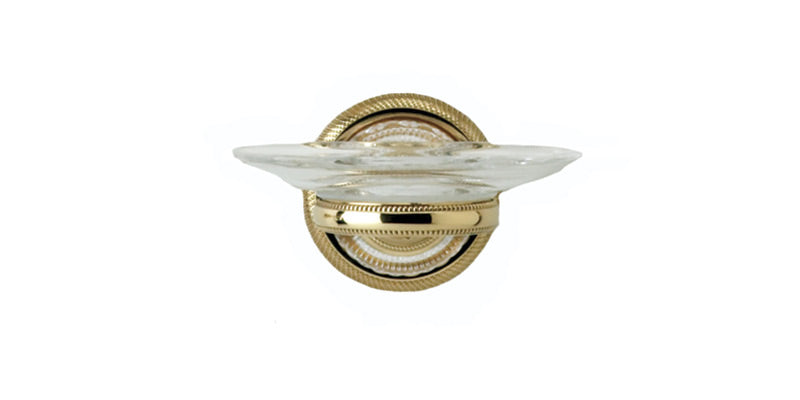 polished brass soap dish