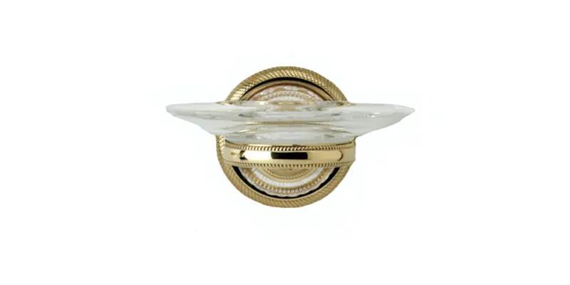 polished brass soap dish