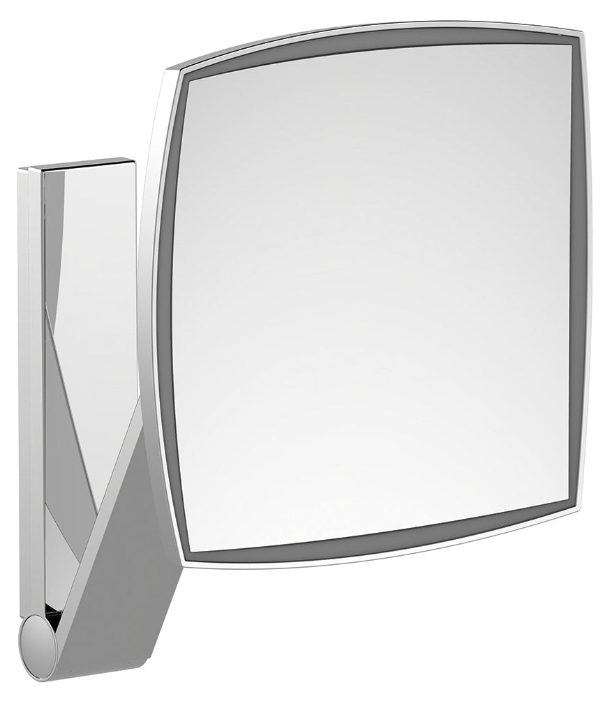 brushed black chrome mirror