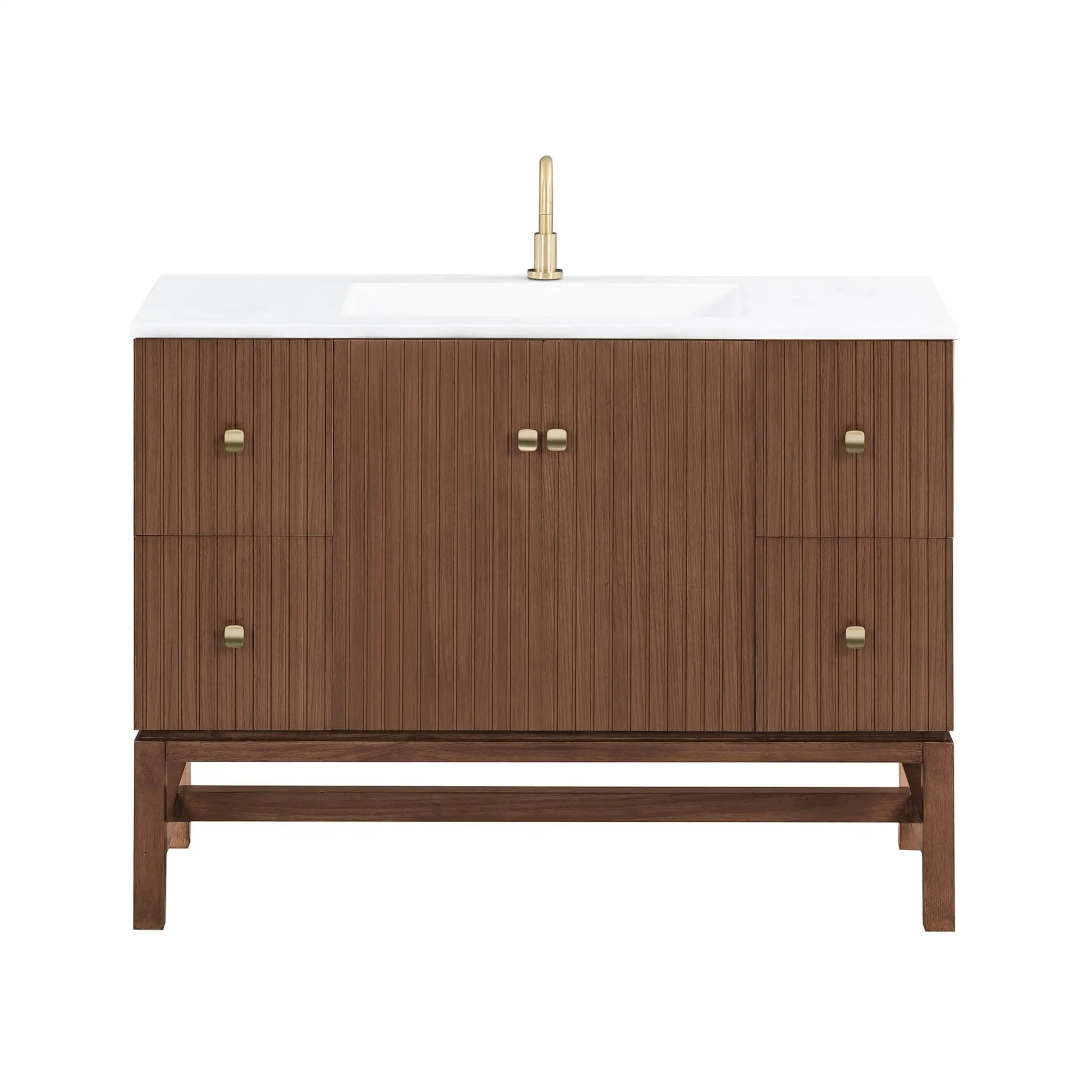 walnut vanity set