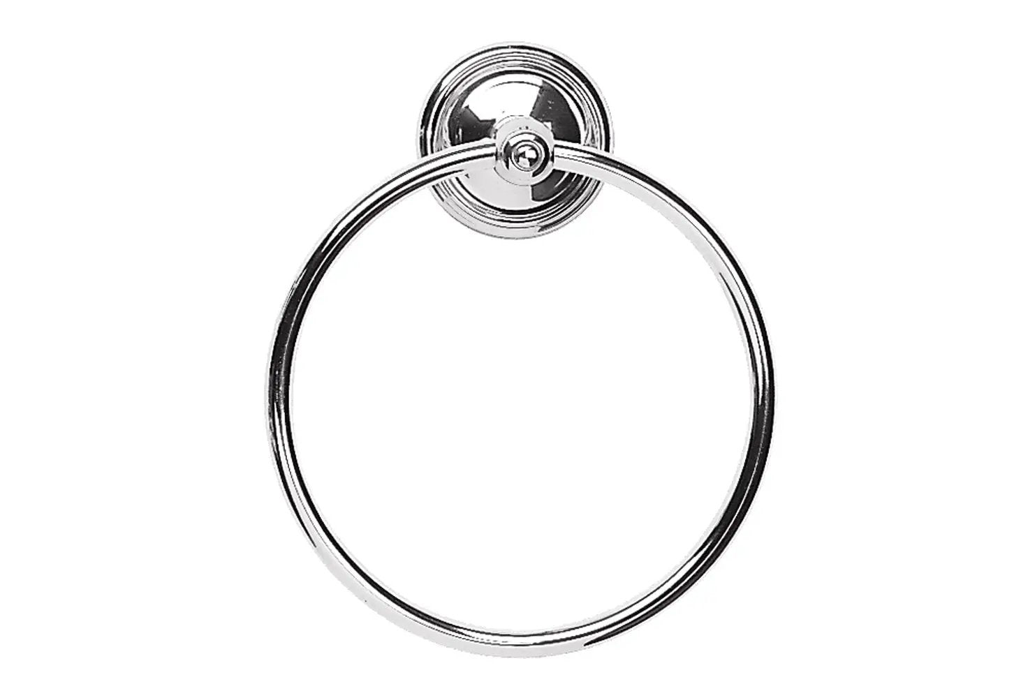 polished chrome towel ring