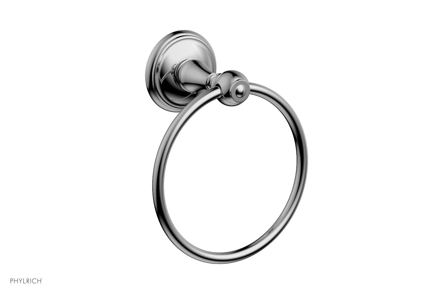 polished chrome towel ring
