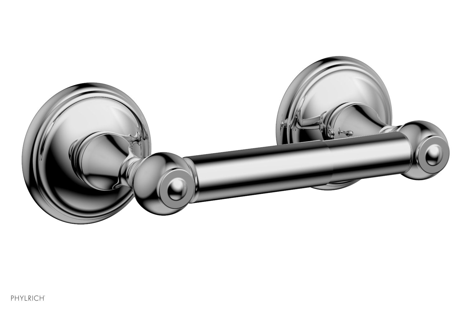 polished chrome paper holder