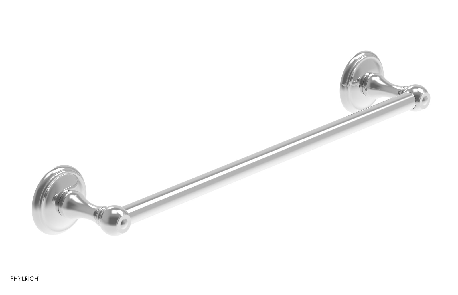 polished chrome towel bar