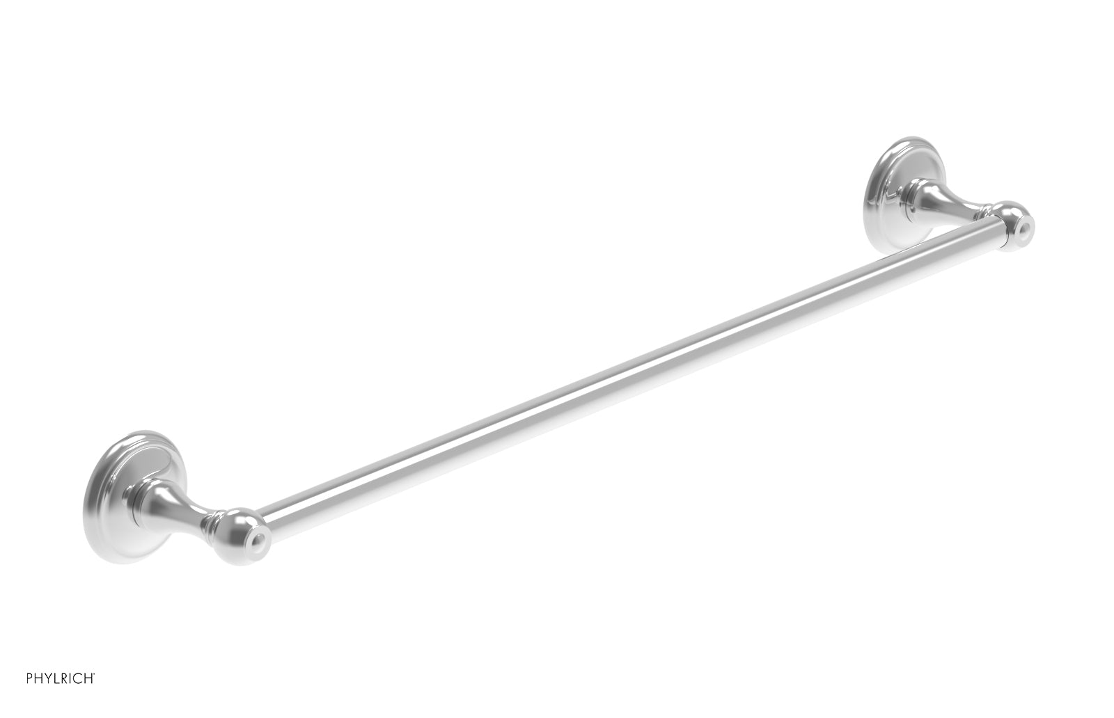 polished chrome towel bar